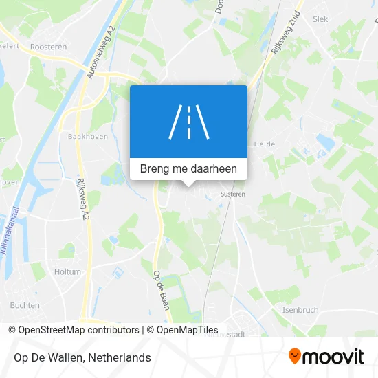 Op De Wallen kaart