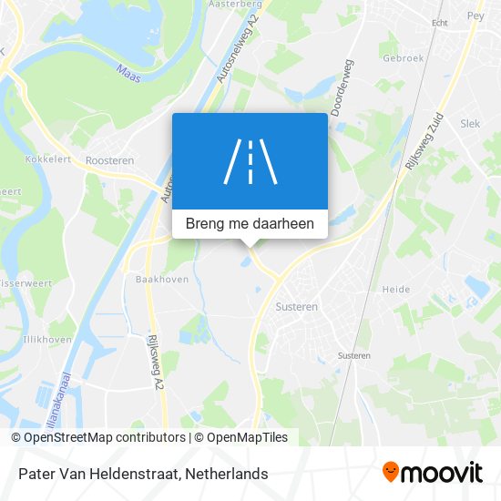 Pater Van Heldenstraat kaart