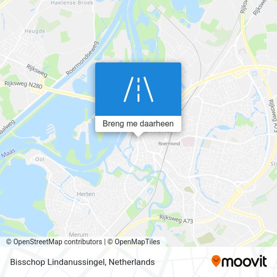 Bisschop Lindanussingel kaart