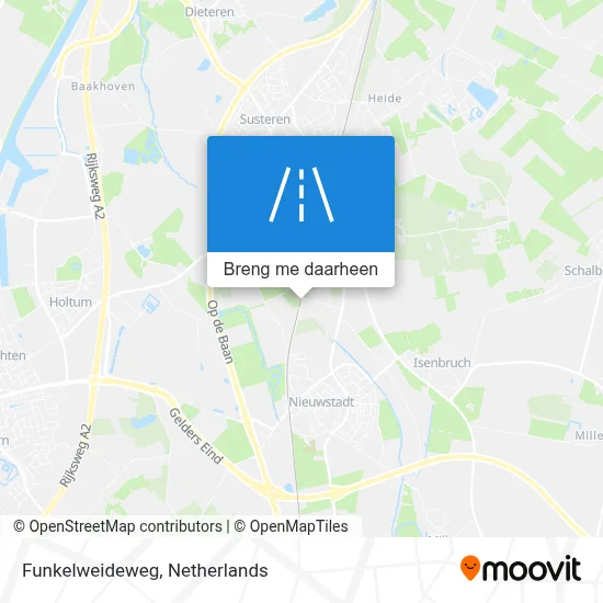 Funkelweideweg kaart