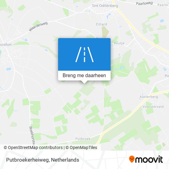 Putbroekerheiweg kaart