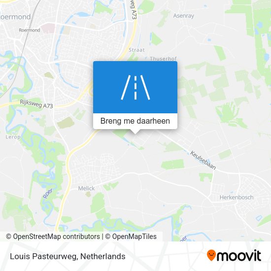 Louis Pasteurweg kaart