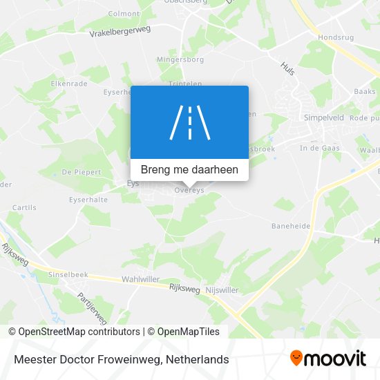 Meester Doctor Froweinweg kaart