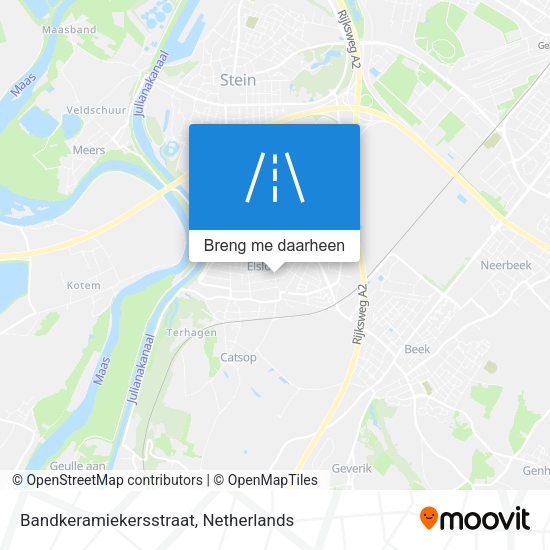 Bandkeramiekersstraat kaart
