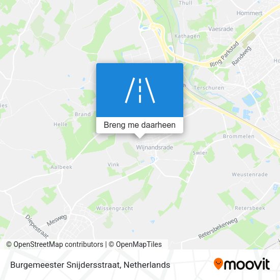Burgemeester Snijdersstraat kaart