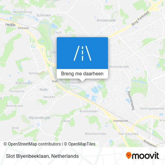Slot Blyenbeeklaan kaart