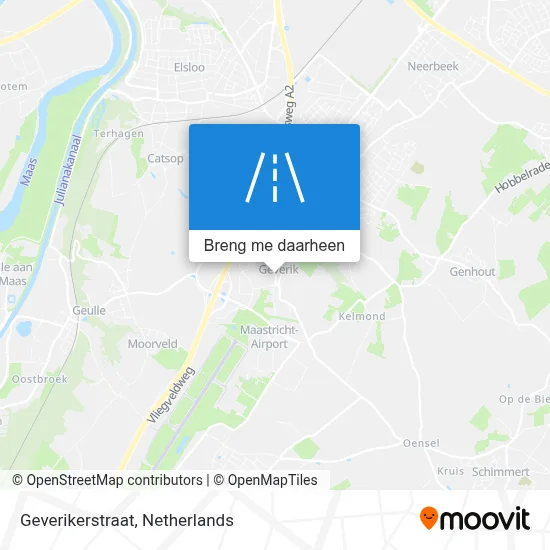 Geverikerstraat kaart