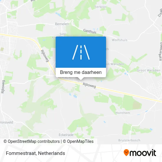 Fommestraat kaart