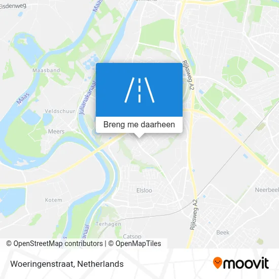 Woeringenstraat kaart