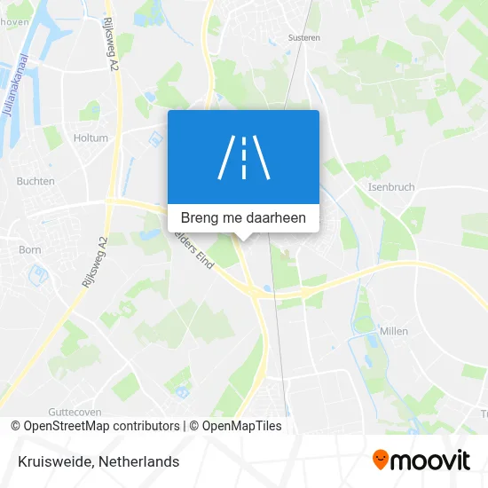 Kruisweide kaart