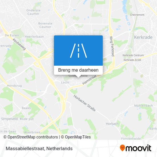 Massabiellestraat kaart