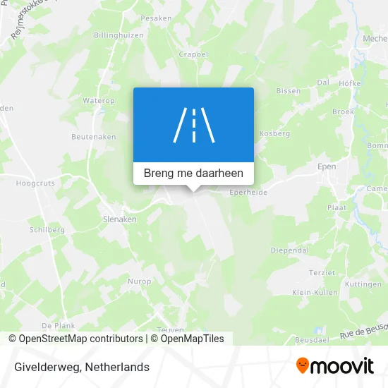 Givelderweg kaart
