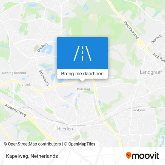Kapelweg kaart