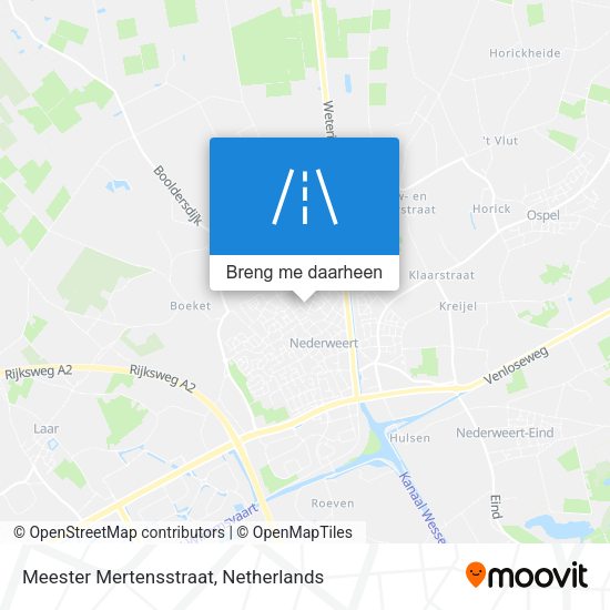 Meester Mertensstraat kaart