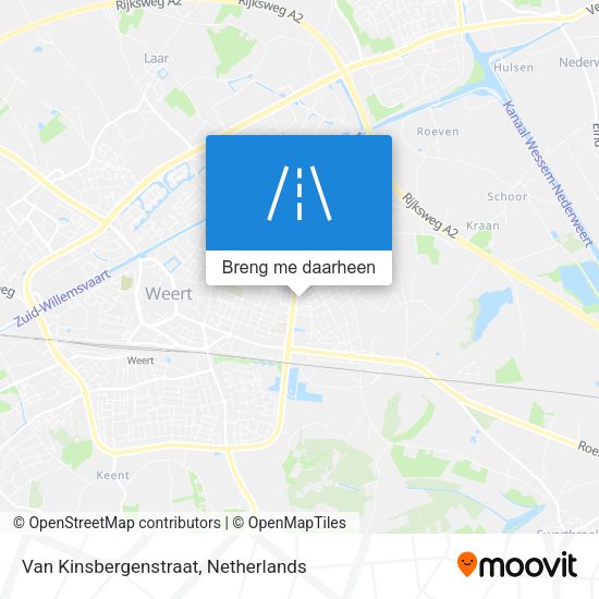 Van Kinsbergenstraat kaart