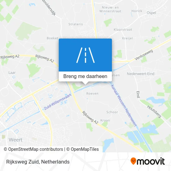 Rijksweg Zuid kaart