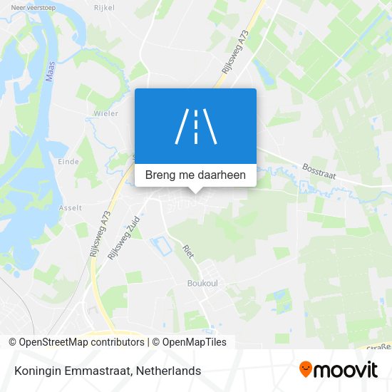 Koningin Emmastraat kaart
