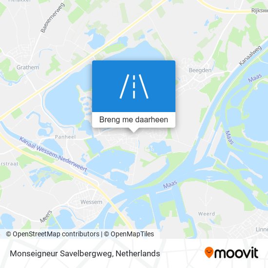Monseigneur Savelbergweg kaart