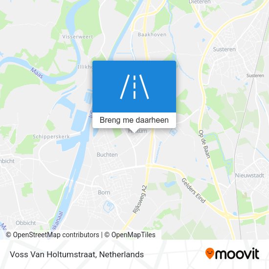 Voss Van Holtumstraat kaart