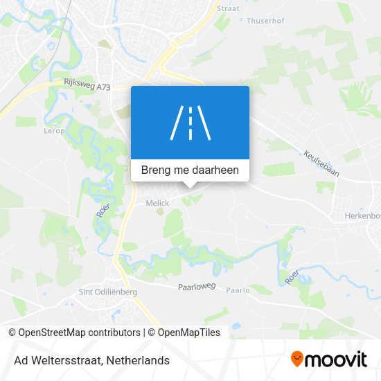 Ad Weltersstraat kaart
