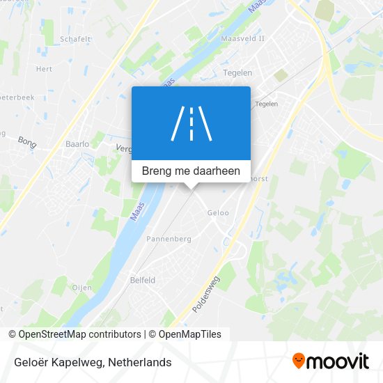 Geloër Kapelweg kaart