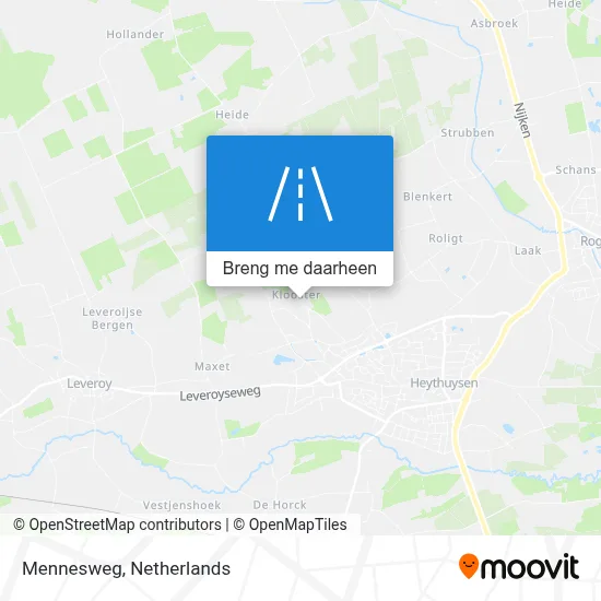 Mennesweg kaart