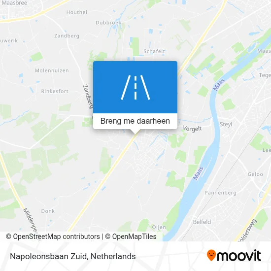 Napoleonsbaan Zuid kaart