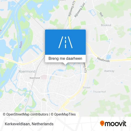 Kerkeveldlaan kaart