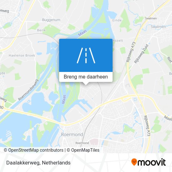 Daalakkerweg kaart