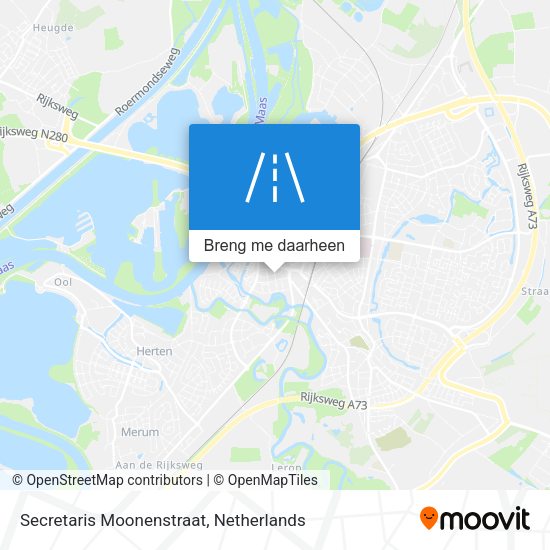 Secretaris Moonenstraat kaart