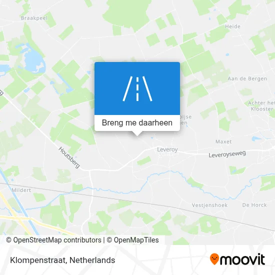 Klompenstraat kaart