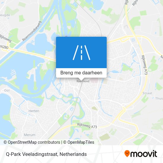 Q-Park Veeladingstraat kaart