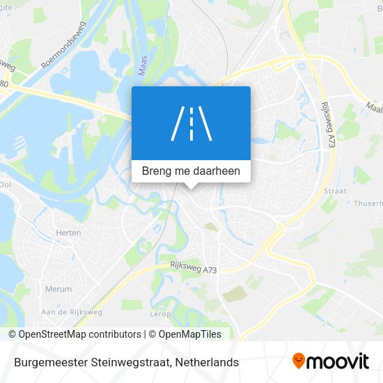 Burgemeester Steinwegstraat kaart