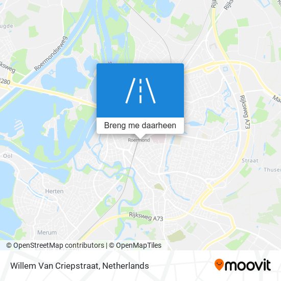 Willem Van Criepstraat kaart