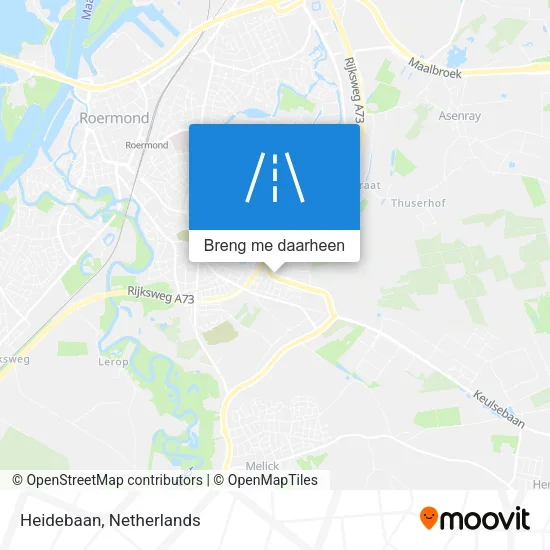 Heidebaan kaart