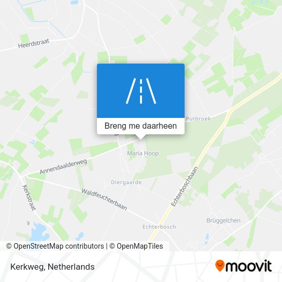 Kerkweg kaart