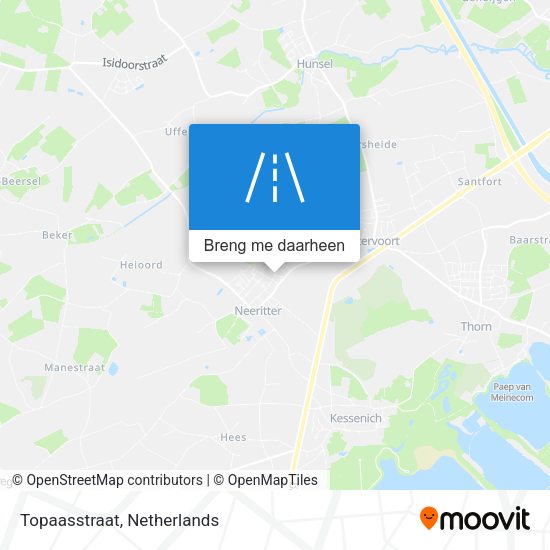 Topaasstraat kaart