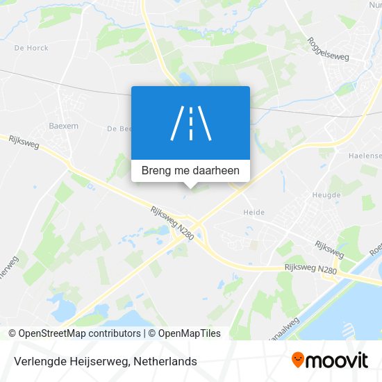Verlengde Heijserweg kaart