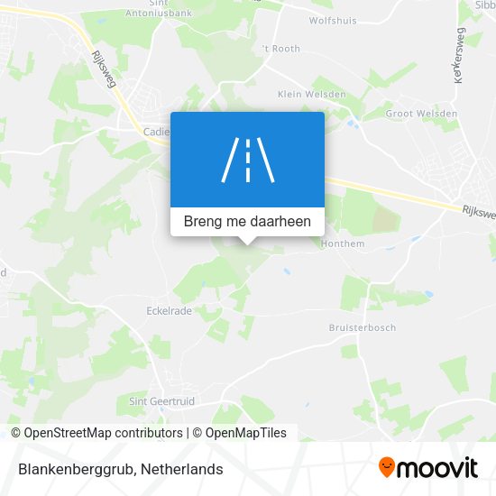Blankenberggrub kaart