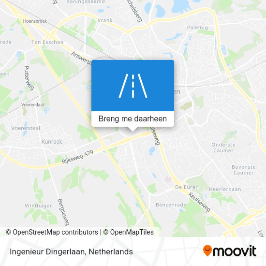 Ingenieur Dingerlaan kaart