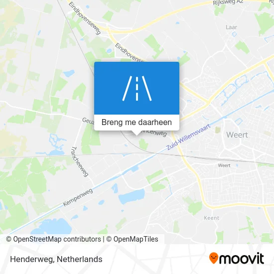 Henderweg kaart