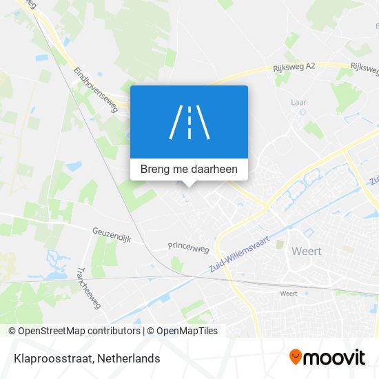 Klaproosstraat kaart