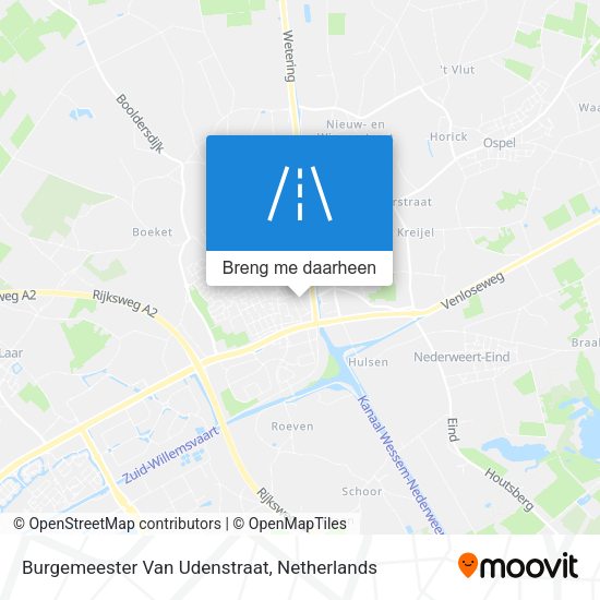 Burgemeester Van Udenstraat kaart
