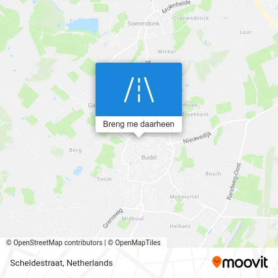 Scheldestraat kaart