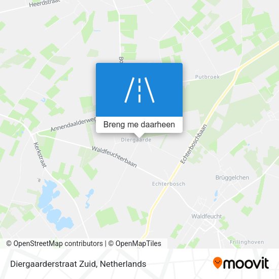 Diergaarderstraat Zuid kaart