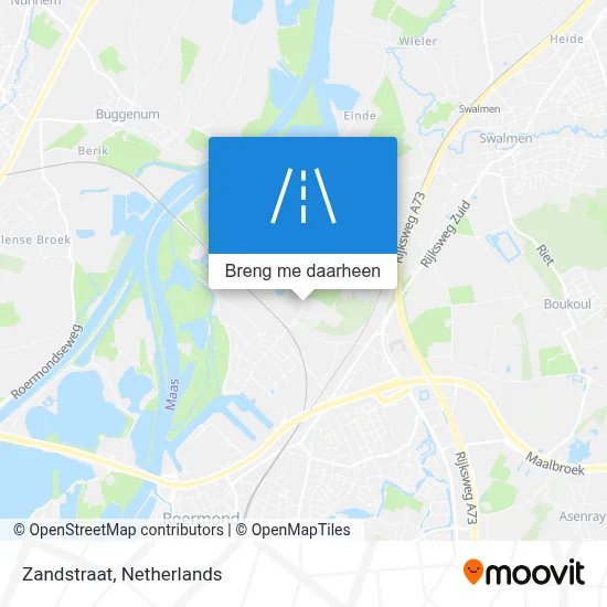 Zandstraat kaart