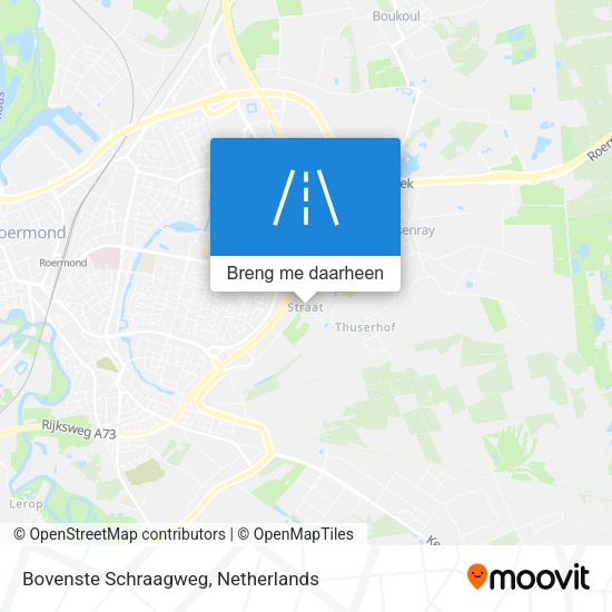 Bovenste Schraagweg kaart