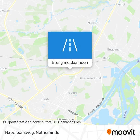 Napoleonsweg kaart
