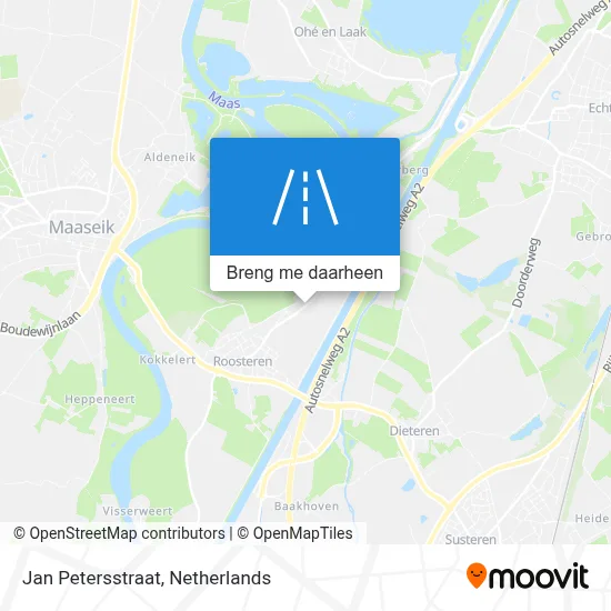 Jan Petersstraat kaart