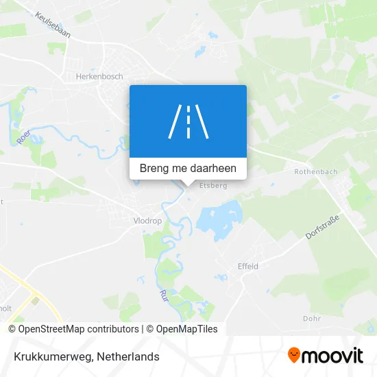 Krukkumerweg kaart